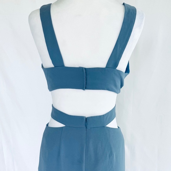 BCBG Maxazria. Blue maxi dress with cutouts size Small/2 - Picture 2 of 7